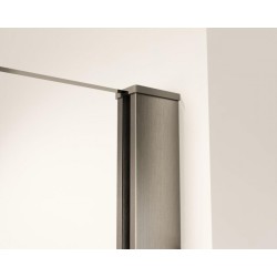 Walk-in bezdvéřový a bezbariérový sprchový kout LAGOS GRAFIT NEW 200