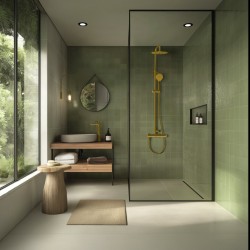 Sprchový set s pákovou baterií ULTRA-10 OLO GOLD, zlatá