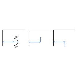 Bočný otočný panel LAGOS CHROM NEW