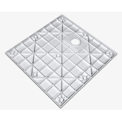 Čtvercová sprchová vanička VEXO - bílá