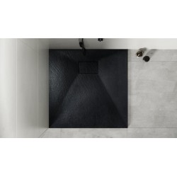 Čtvercová sprchová vanička VEXO - černá