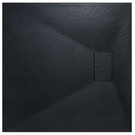 Štvorcová sprchová vanička VEXO - čierna