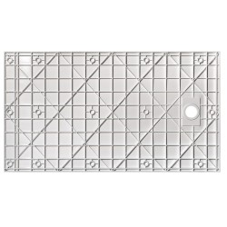 Obdélníková sprchová vanička VEXO - bílá