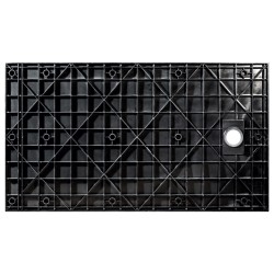 Obdélníková sprchová vanička VEXO - černá