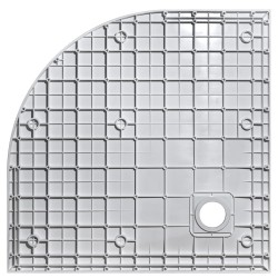 Štvrťkruhová sprchová vanička VEXO - biela