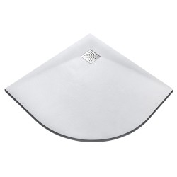 Čtvrtkruhová sprchová vanička VEXO - bílá