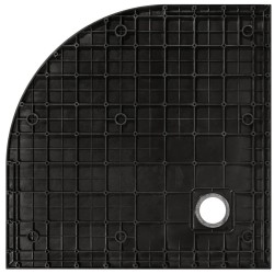 Čtvrtkruhová sprchová vanička VEXO MARBLE - černá