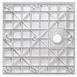 Čtvercová sprchová vanička VEXO MARBLE - bílá