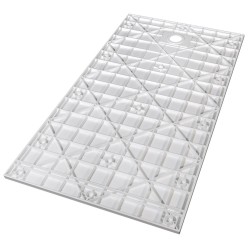 Obdĺžniková sprchová vanička VEXO MARBLE - biela