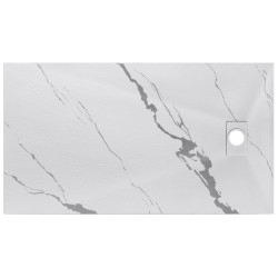 Obdĺžniková sprchová vanička VEXO MARBLE - biela