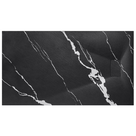 Obdĺžniková sprchová vanička VEXO MARBLE - čierna