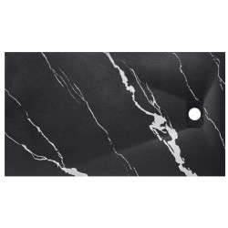 Obdĺžniková sprchová vanička VEXO MARBLE - čierna