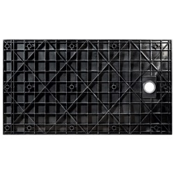 Obdĺžniková sprchová vanička VEXO MARBLE - čierna