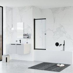 Vanová zástěna EASY SLIDE BLACK NEW