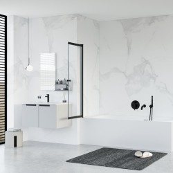 Vanová zástěna EASY SLIDE BLACK NEW