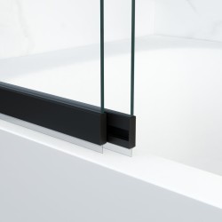 Vanová zástěna EASY SLIDE BLACK NEW