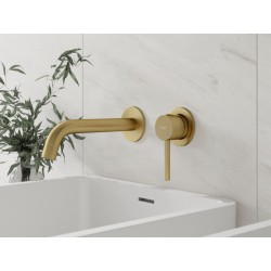 Podomítková umyvadlová baterie ILLUSION Zlatá broušená