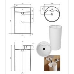 Volně stojící umyvadlo LUMEN