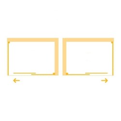 Pevná bočná stena PANEL BELVER GOLD NEW