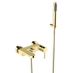 Nástenná vaňová batéria DECCO zlatá s príslušenstvom