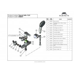 Sprchová baterie ARTIS A-12K
