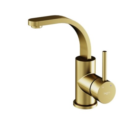 Stojánková umyvadlová baterie DECCO II Zlatá broušená