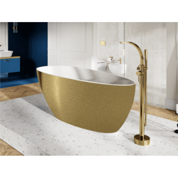 Stojanková vaňová batéria DECCO II Zlatá brúsená