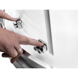 Štvrťkruhový sprchovací kút MODERN CHROM 190