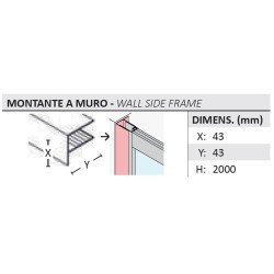 Pivotové sprchové dveře DECO N1B