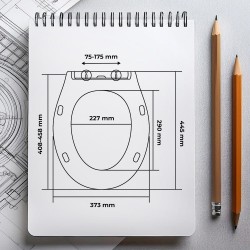 WC sedátko LEUKADA soft-close, oválne