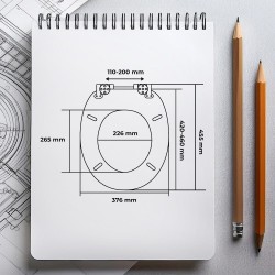 WC sedátko ARONA soft-close, oválne
