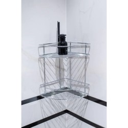 Drôtená rohová polička KD02080045