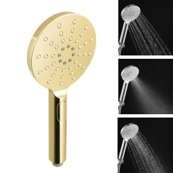 Ručná sprcha - 3-polohová, zlatá lesklá