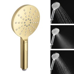 Ručná sprcha - 3-polohová, zlatá matná