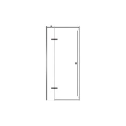 Čtvercový sprchový kout PIXA GRAFIT