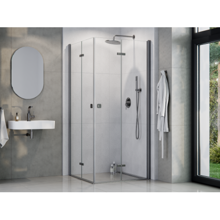 Čtvercový sprchový kout EXO-H GRAFIT