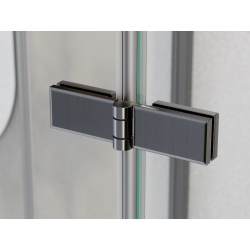 Čtvercový sprchový kout EXO-H GRAFIT