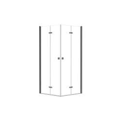 Čtvercový sprchový kout EXO-H GRAFIT