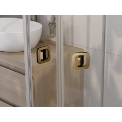 Čtvercový sprchový kout EXO-H GOLD