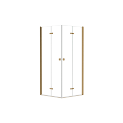 Štvorcový sprchovací kút EXO-H GOLD