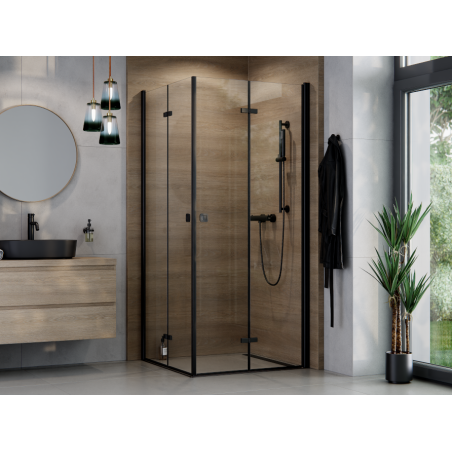 Čtvercový sprchový kout EXO-H BLACK