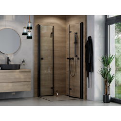 Čtvercový sprchový kout EXO-H BLACK