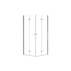 Štvorcový sprchovací kút EXO-H CHROM