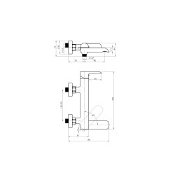 Vanová baterie ULTRA U-10/K NEW GRAFIT s příslušenstvím