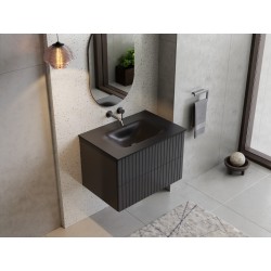 Spodná skrinka s umývadlom AKYA LINEA grafitová matná
