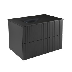 Spodná skrinka s umývadlom AKYA LINEA grafitová matná