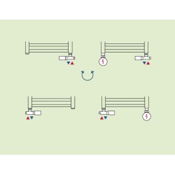 ONE-SADA, oboustranný jednobodový ventil s mosaznou rozetou