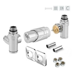 INTEGRATO-SADA, universální rohový ventil s plastovou rozetou