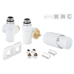 INTEGRATO-SADA, universální rohový ventil s plastovou rozetou