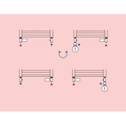 INTEGRATO-SADA, univerzálny rohový ventil s mosadznou rozetou 2 ks